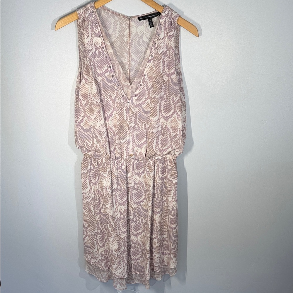 White House Black Market Snake Print Mini Dress